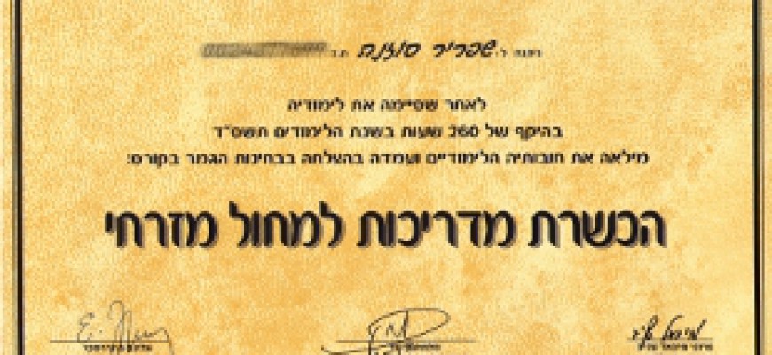 הכשרת מדריכות למחול מזרחי ?